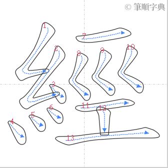 經 筆劃|經的筆順 國字「經」筆畫